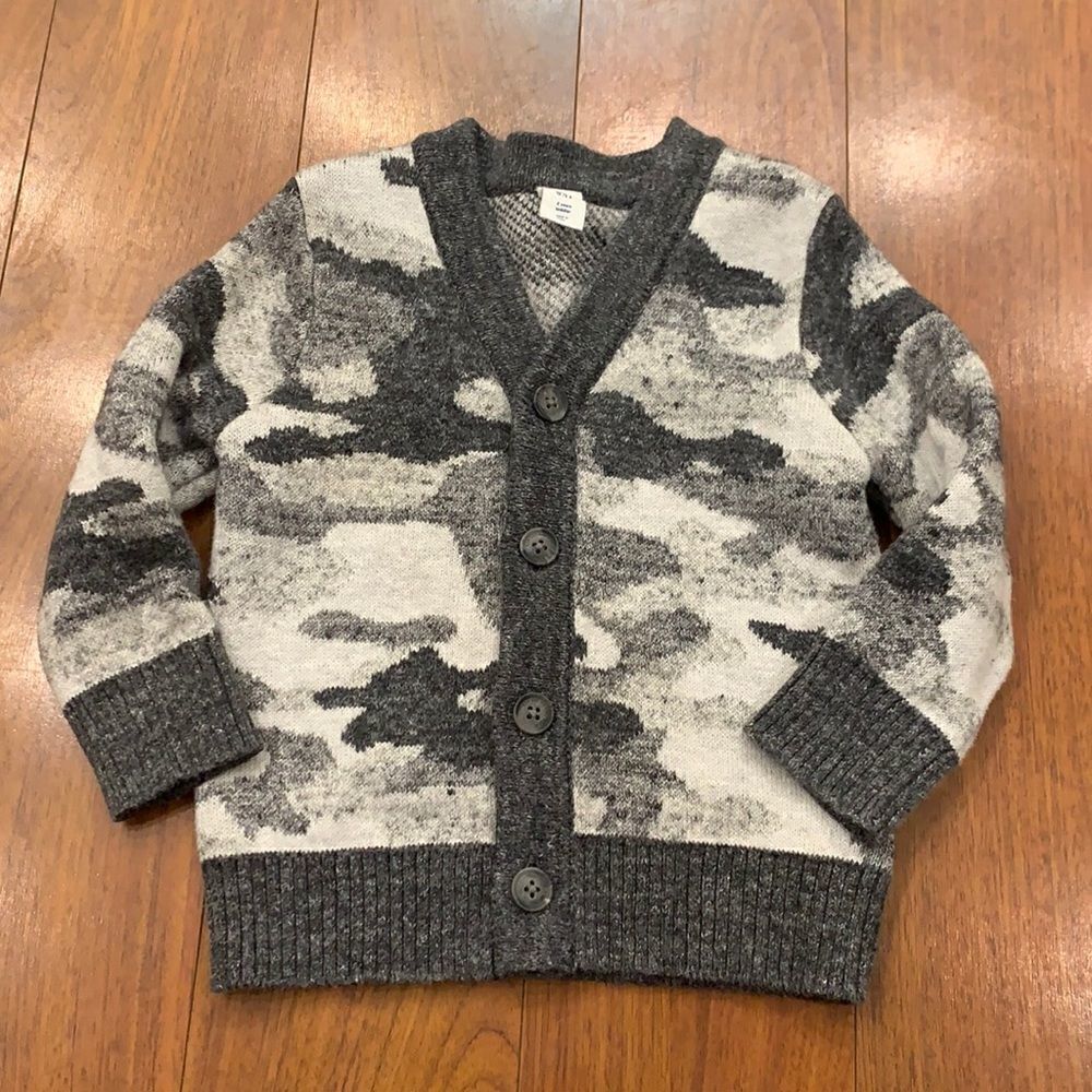 Gap Camo Cardigan Size 2T 